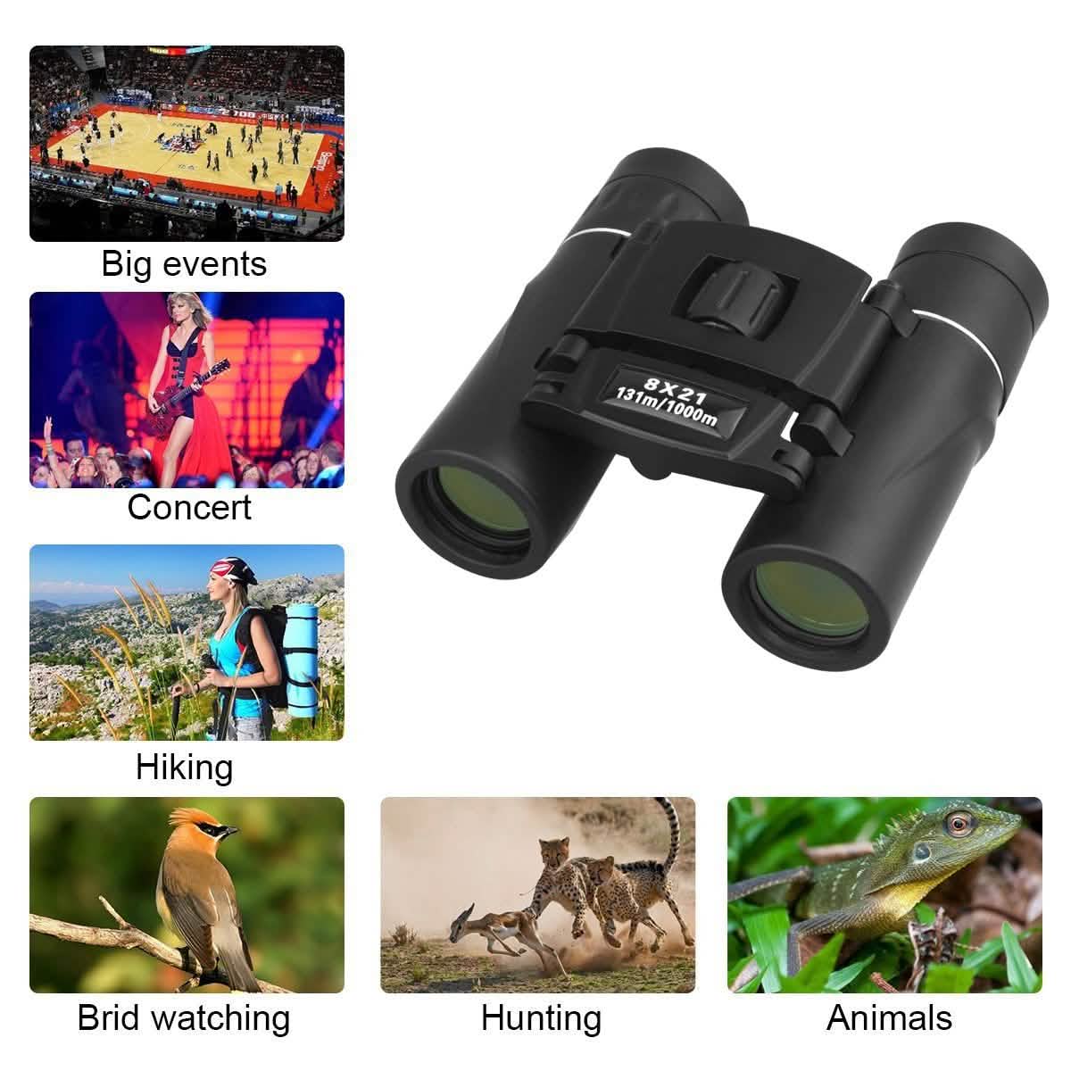 8x21 Small Compact Lightweight Binoculars