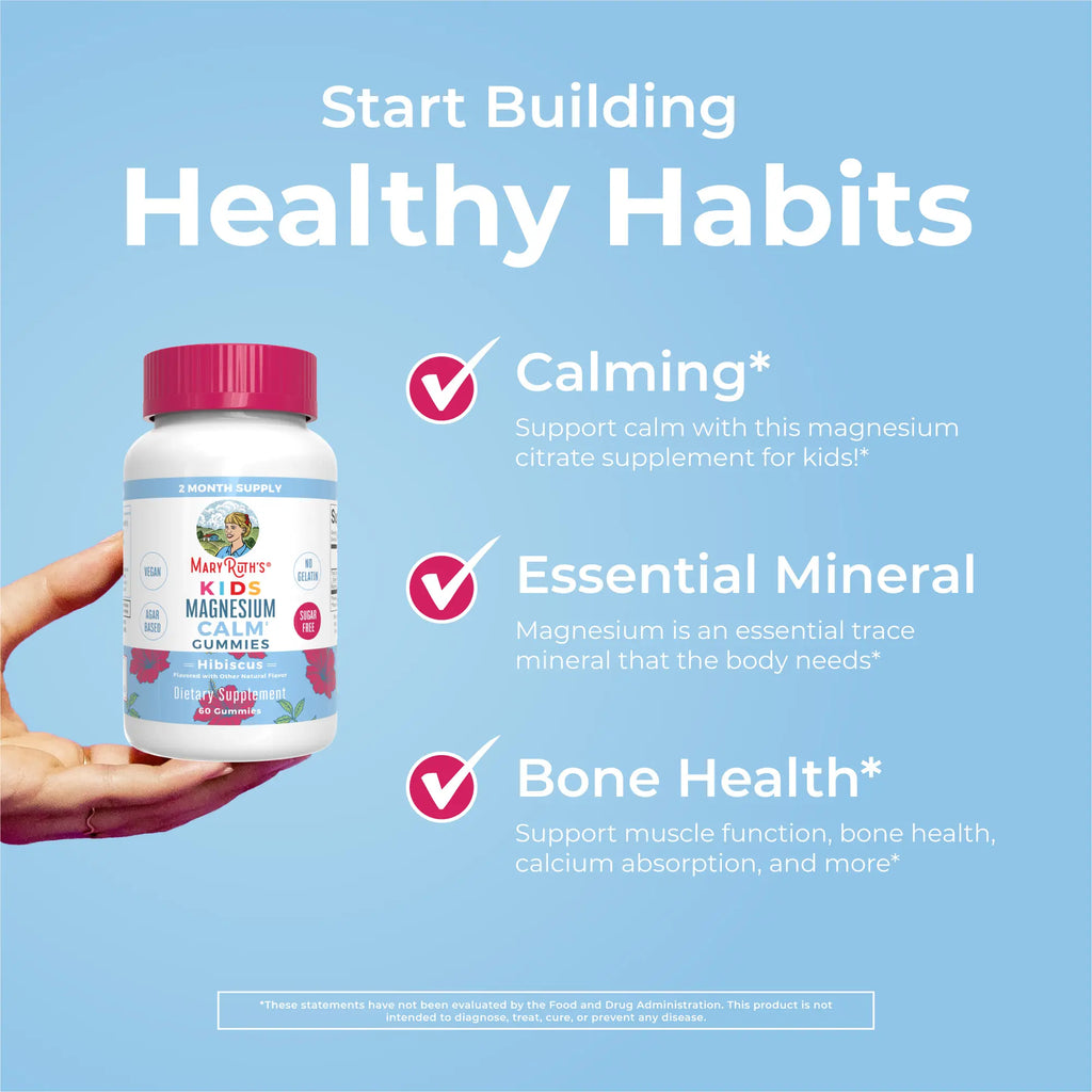 Maryruth'S Kids Organic Daily Health & Calm Bundle - Organic Kids Multivitamin Gummies & Kids Magnesium Gummies