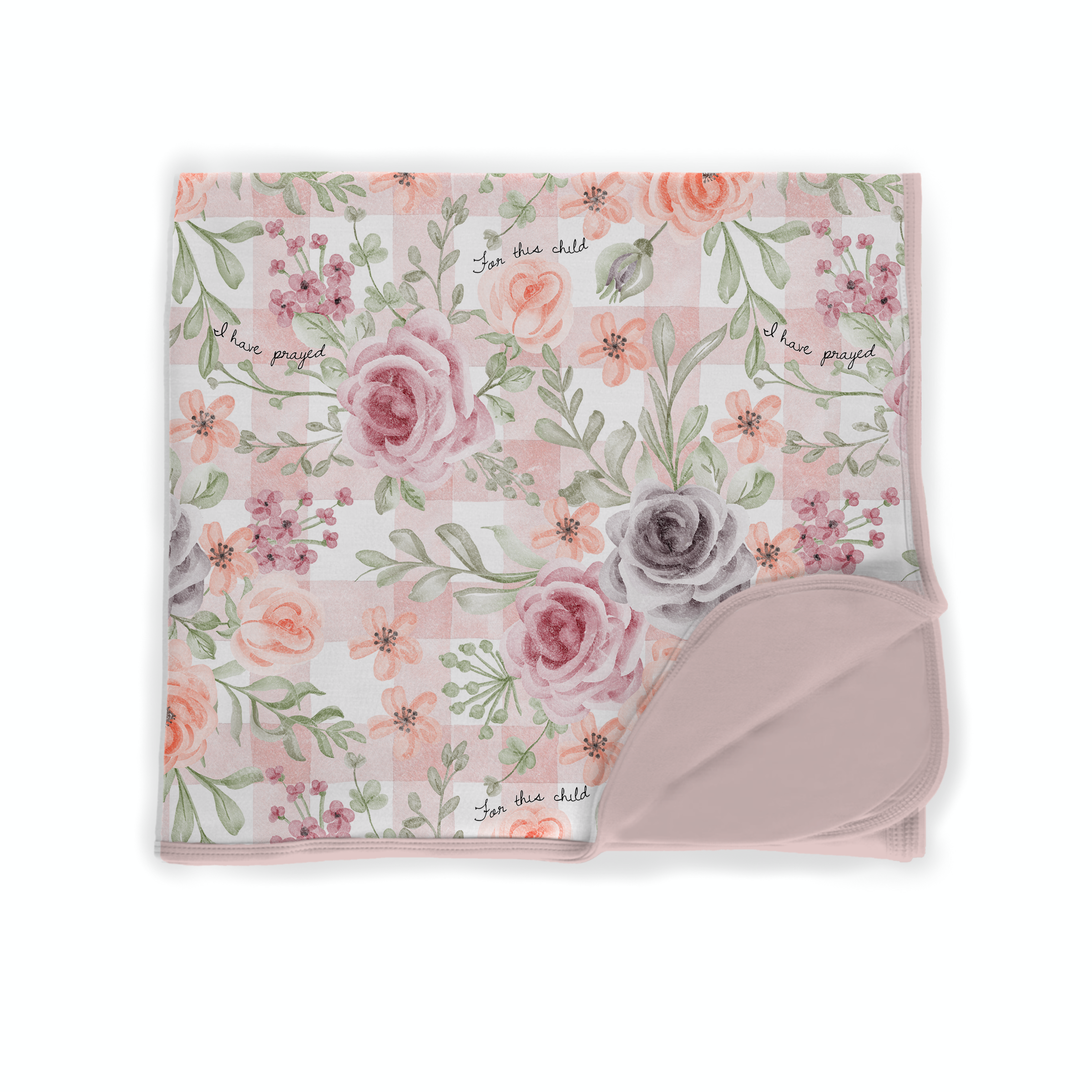 For This Child I Have Prayed Bamboo Swaddle Blanket