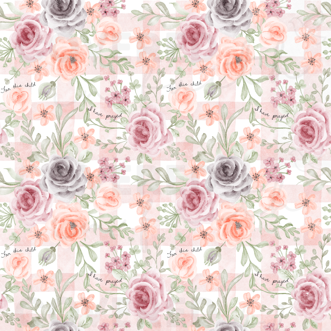 For This Child I Have Prayed Bamboo Swaddle Blanket