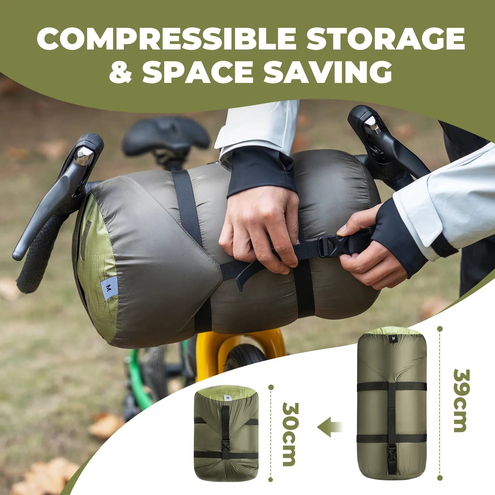 650 Fill Power Mummy Mixed Down Waterproof Sleeping Bag for Backpacking & Camping Hiking 23F